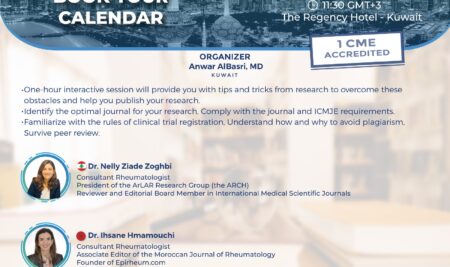 Attend the ArLAR23 Kuwait congress and learn the tips and tricks on how to successfully publish your research